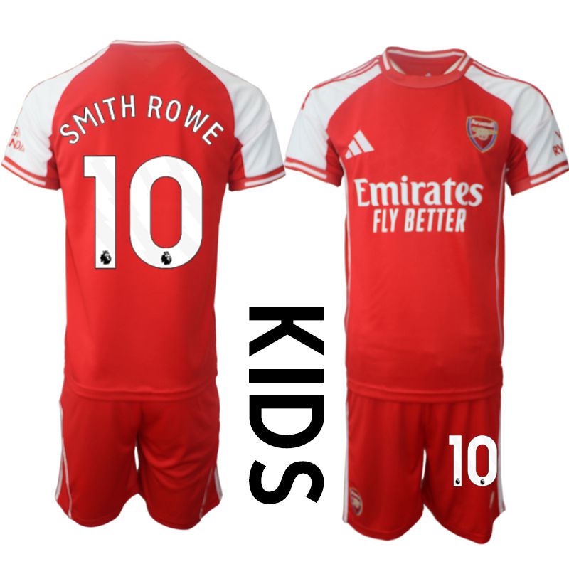 Youth 2025-2026 Season Club Arsenal home red #10 Soccer Jersey->youth soccer jersey->Youth Jersey